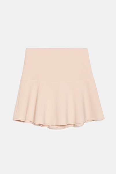 Saade Stone Women's A-Line Regular Waist Flared Woven Mini Skirt