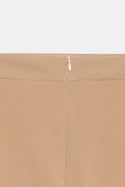 Saade Mink Women's A-Line Regular Waist Flared Woven Mini Skirt