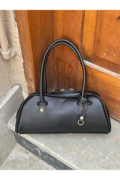 SHIKIRTI حقيبة يد وكتف نسائية من نوع باجيت مع إغلاق بسحاب مزدوج