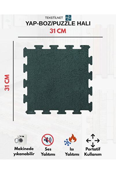 Tekstilnet Peluş Kreş Halısı Anaokulu Puzzle Halı Japon Halı