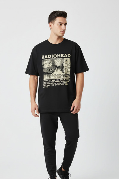 UNCİA OUTDOORS tricou oversize unisex cu imprimeu malkoçbey