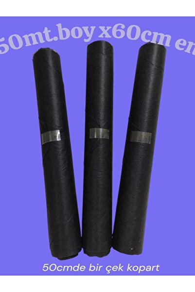 Reen Grup غطاء نقالة لفة سوداء 10 جرام عرض 60 سم × طول 50 متر 1 قطعة