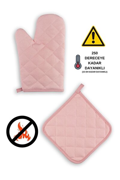 sevilya Yanmaz Fırın Eldiveni Ve Fırın Tutacağı (1 ELDİVEN 1 TUTACAK)
