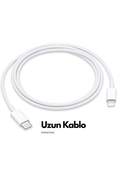 FaroxTech iPhone Lightning Hızlı şarj Aleti Kablosu | 14/13/12/12 Pro Max/11/...