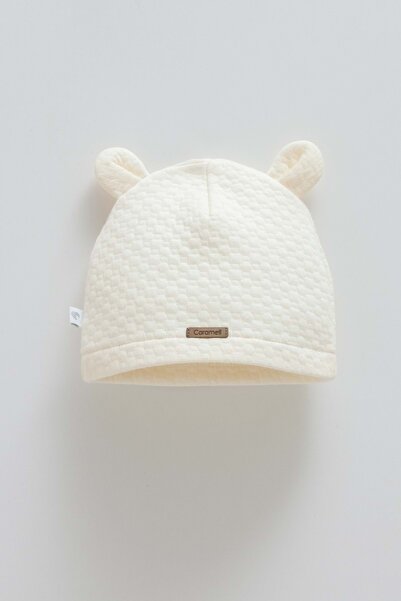 Caramell Love Hugs Detailled Beanie Ecru