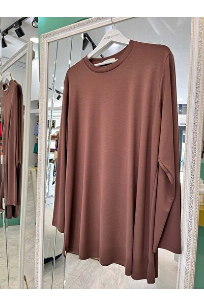 MERAM BUTİK Adn Penye Tunic - Aci Brown - 3