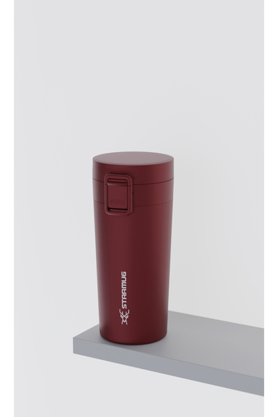 Star Termos Claret Red Locksip 380 ml Steel Thermos