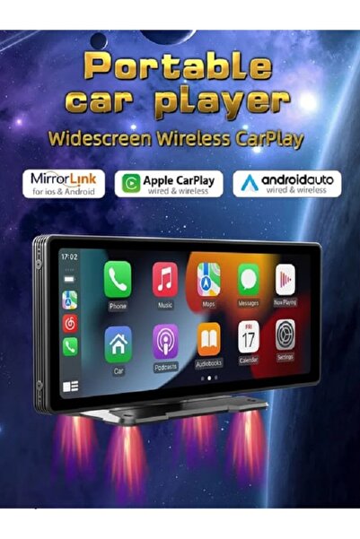 FaroxTech Taşınabilir Araç Multimedya Ekranı | HD Dokunmatik Oto Ekran | CarP...