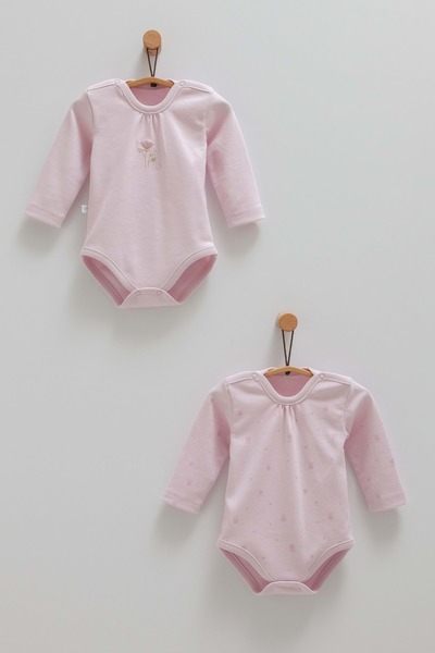 Caramell CUTE RABBIT İKİLİ UZUN KOL ÇITÇITLI BODY Lila