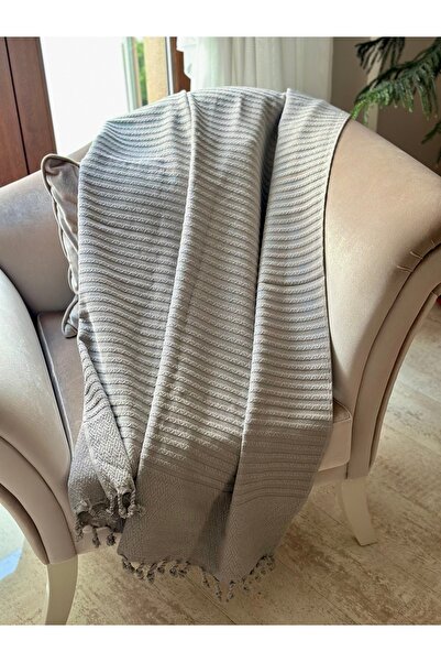 VİENNA 100% Cotton Tv Blanket 100×165 cm – Decorative Soft Pattern, Lightweight and Breathable