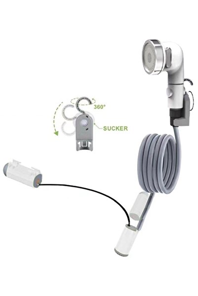 ithalalem Portatif Kamp Duşu Kaliteli ve USB Şarjlı Damacanaya girebilen Araç Karavan her yerde