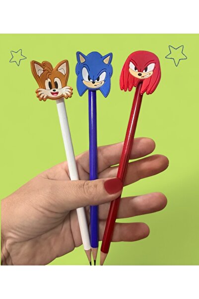 Buki'nin Atölyesi مجموعة أقلام رصاص سونيك مكونة من 3 قطع