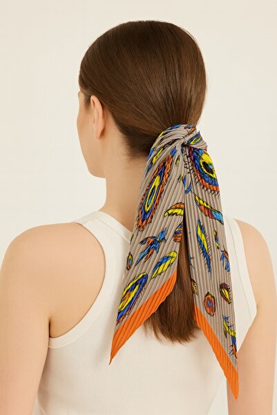 nehir eşarp Kızılderili Motif Desen Piliseli Fular Bandana