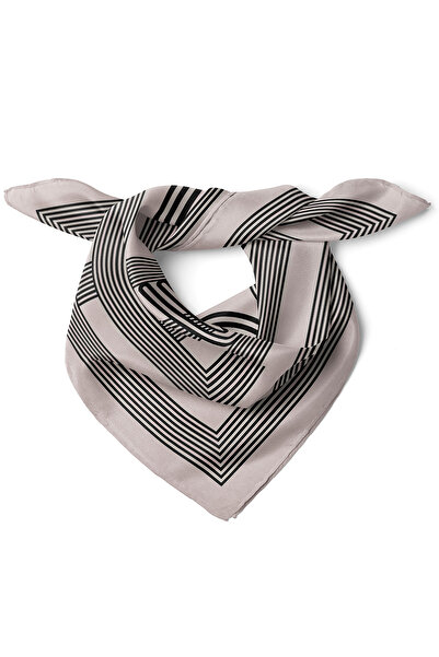 nehir eşarp Love Çizgi Sanatı Desen Fular Bandana 50x50 Cm