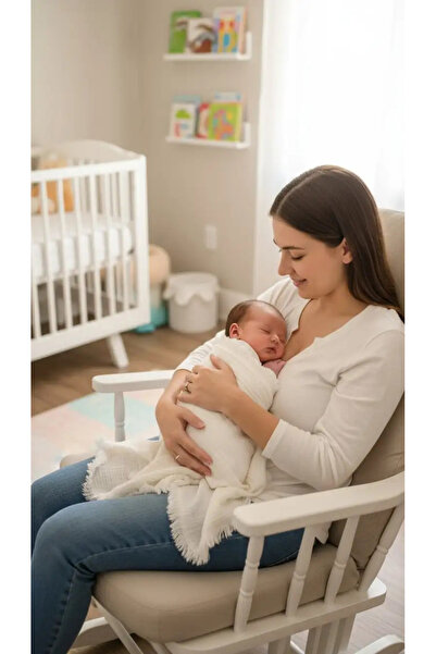SİERRA TEKSTİL Dört Katlı Muslin Bebek Battaniyesi