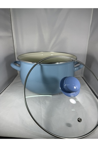 EmayeBurada Flame Enamel 6 Liter Enamel Pot Yogurt Copper Storage Pot