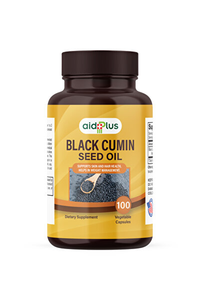 Aidplus كبسولات زيت الحبة السوداء - 100 كبسولة هلامية