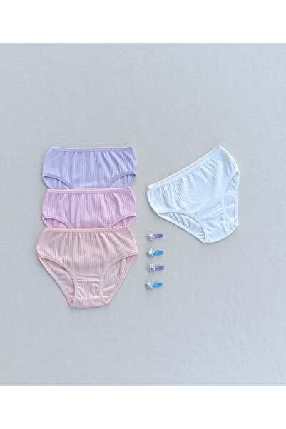 siyalife Slip pentru fete, colorat, cu textura moale, elastic, din lycra, 4 piese