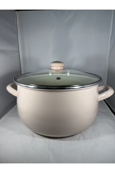 EmayeBurada Flame Enamel 6 Liter Enamel Pot Yogurt Copper Storage Pot