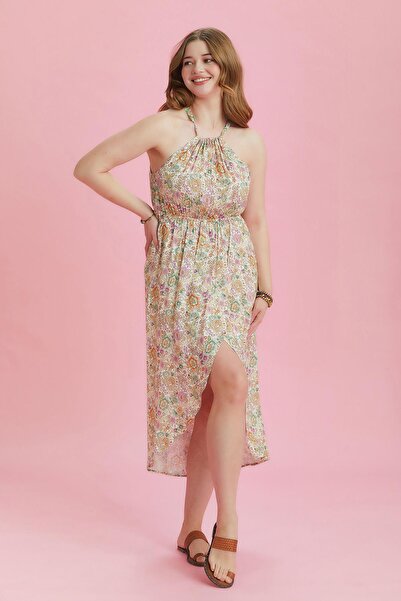 Los banditos Асиметричний виріз, комір-хомут, сукня великого розміру