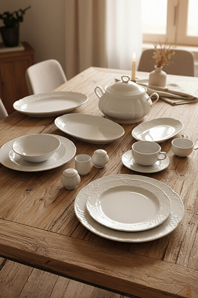 Güral Porselen Safir 82 Parça Yemek Takımı