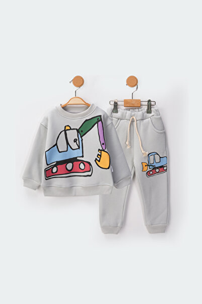 baby flamindo Excavator Printed 3 Thread Men's Suit