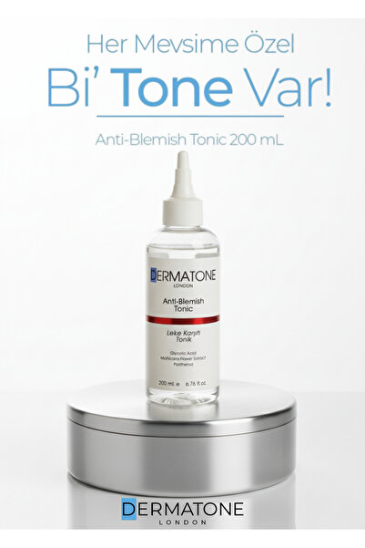 DERMATONE Anti-blemish Tonic | Leke Karşıtı Etkili Yüz Bakım Toniği | Papatya Özü, Glycolic Acid, Panthenol