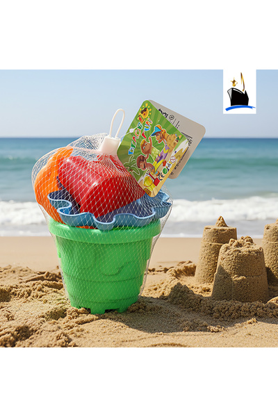PP ألعاب الرمل للأطفال – سطل مدور صغير ممتع للشاطئ – البجاد
