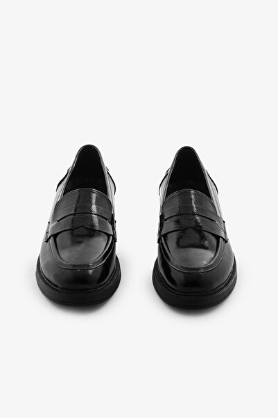 SAYL Чорні шкіряні мокасини з натуральної шкіри без шнурків Жіночі повсякденні туфлі