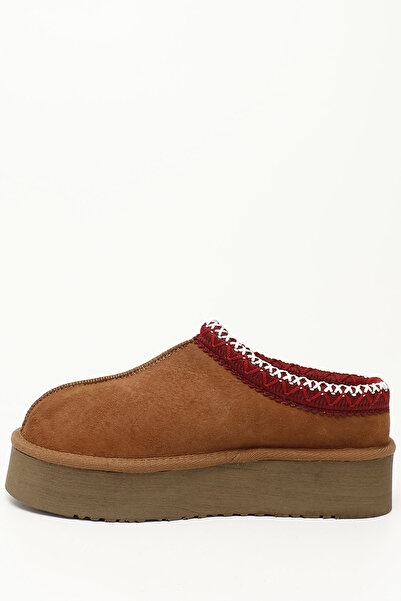 GÖNDERİ(R) Γυναικείες/Κοριτσίστικες παντόφλες από γνήσιο δέρμα με χοντρή σόλα από γνήσιο δέρμα