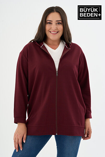 Superlife Γυναικεία ζακέτα με φερμουάρ και κουκούλα SPR26BTK955