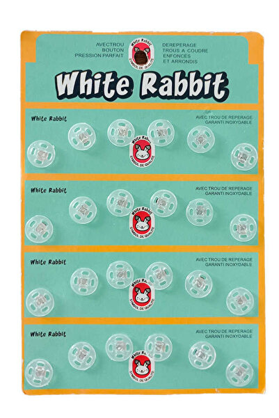 Kardelux Clear Plastic Snap Button - 10mm, 24 Pcs