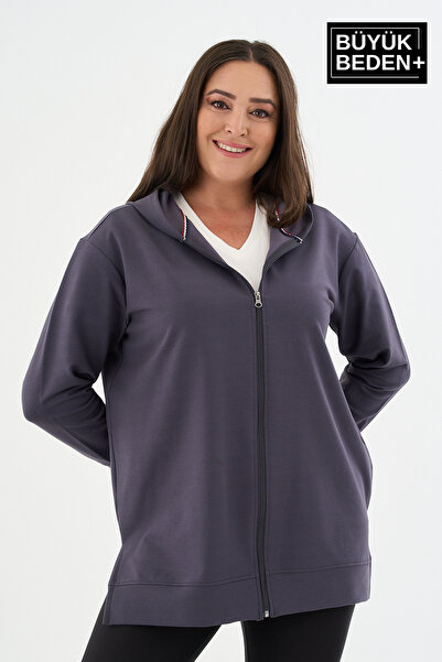 Superlife Γυναικεία ζακέτα με φερμουάρ και κουκούλα SPR26BTK955