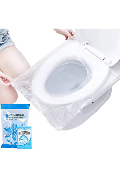 Hane Dostu 100 Adet Tek Kullanımlık Taşınabilir Klozet Kapağı Hijyen Poşeti