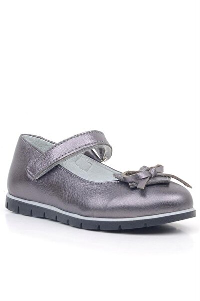 Rakerplus Платинова стрічка Детальна справжня шкіра Дівчачі балетки