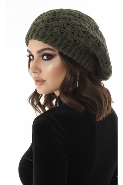 Goldmine Örme Çift Kat Ressam Bere Haki