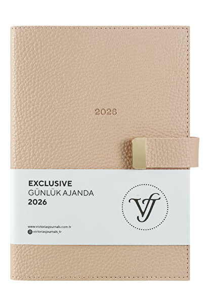 Victoria's Journals Exclusive 2026 Günlük Ajanda A5 (14x21cm) Ivory 80gr. İçi Değişebilir