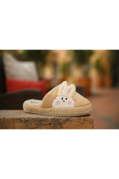 Behtah Kundura Pufnaste tihe papuče sa figuricom zeca za žene Kućne papuče kr...