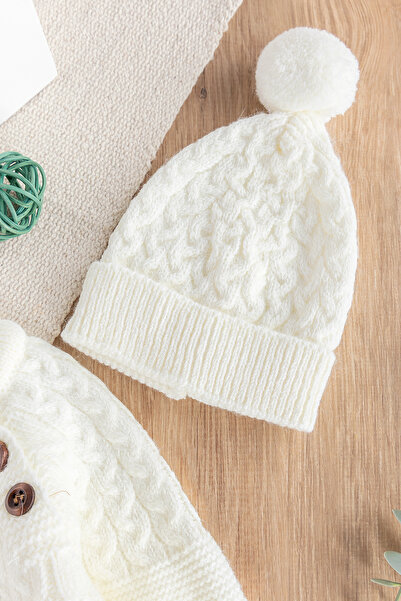 Babymod Baby Boy Beret Knitwear Winter Baby Suit Baby Suit with Hat