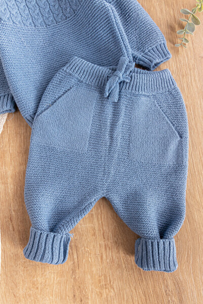 Babymod Baby Boy Beret Knitwear Winter Baby Suit Baby Suit with Hat