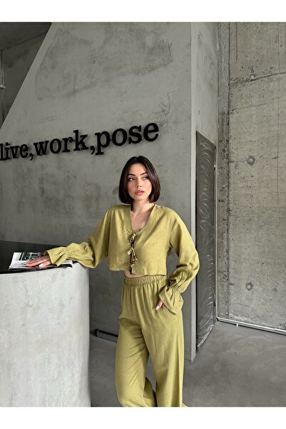 Laluvia Khaki valódi vászon design készlet