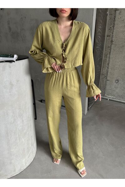 Laluvia Khaki valódi vászon design készlet