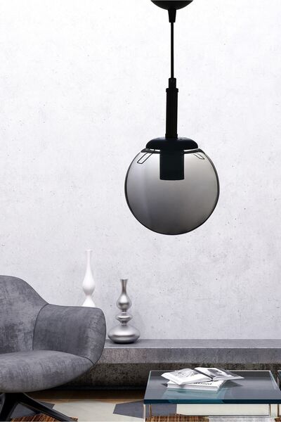 Genel Markalar Siyah Tekli Pelota Sarkıt Avize, Şık ve Modern Dekoratif Aydın...