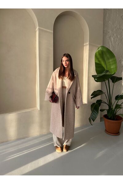 Laluvia Dlouhý kabát Camel Lasa - 511132