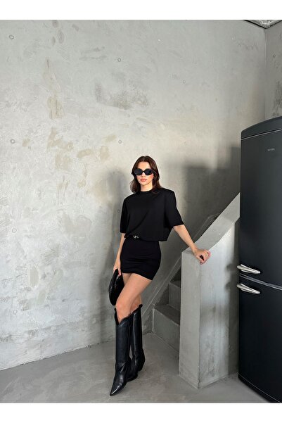 Laluvia Φόρεμα Camel Premium με επένδυση T-shirt