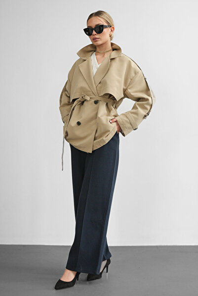 hakimoda Oversize Kruvaze Trençkot