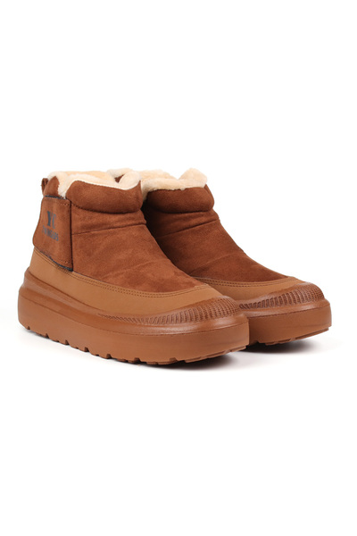 KAJILA Women's Mink Daily Fur Boots - Thick Soled, Zippered