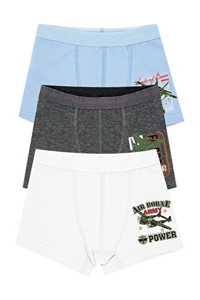 Öts Αγόρια Μπόξερ Τριπλό Συσκευασία με στάμπα (96% βαμβάκι - 4% ελαστάνη)