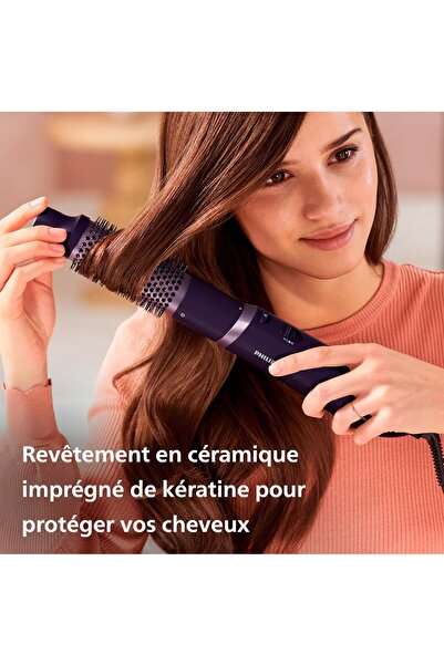 Philips 3000 Series Blower Brush with Ceramic Coating and Keratin, Ionic Function, 3 Accessories