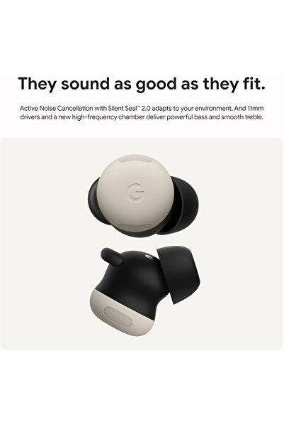 Google Pixel Buds Pro 2 - Wireless Earbuds with Active Noise Cancellation - Peony